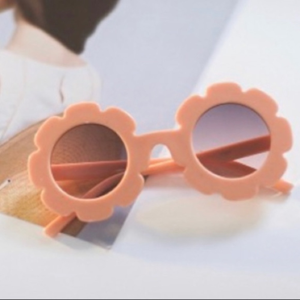 Peach Flower Sunglasses for Toddler or Baby